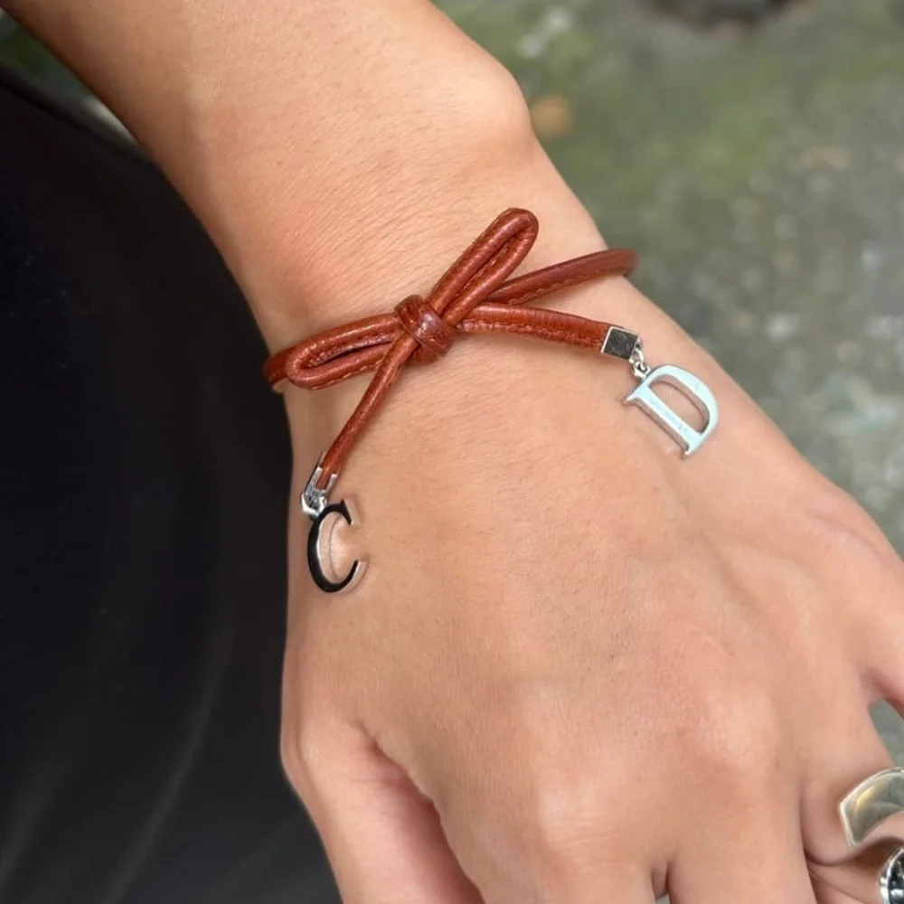 Dior Leather Ribbon Bracelet